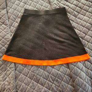 DARK blue and Orange sweater skirt